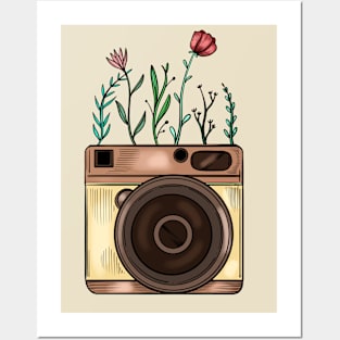 Pretty Flowery Camera Posters and Art